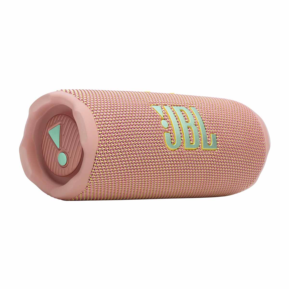JBL Flip 7 Waterproof Bluetooth Speaker - Pink - horizontal front view angled right