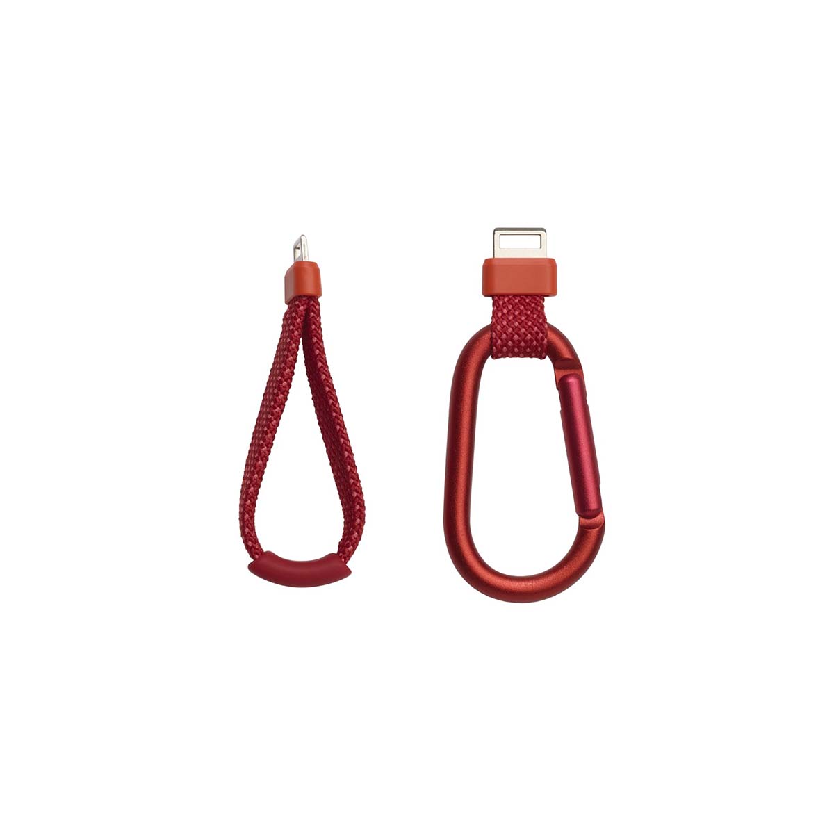 JBL Flip 7 Waterproof Bluetooth Speaker Accessories - Red - strap to left and carabiner to right