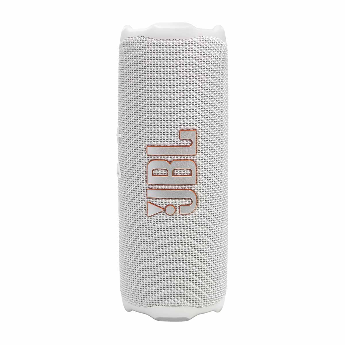 JBL Flip 7 Waterproof Bluetooth Speaker - White - vertical front view