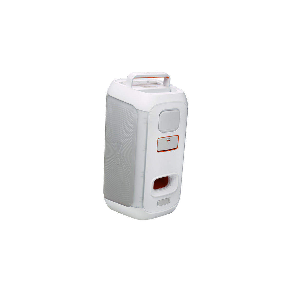 JBL PartyBox Club 120 Portable Bluetooth Party Speaker White - three-quarter rear view angled right