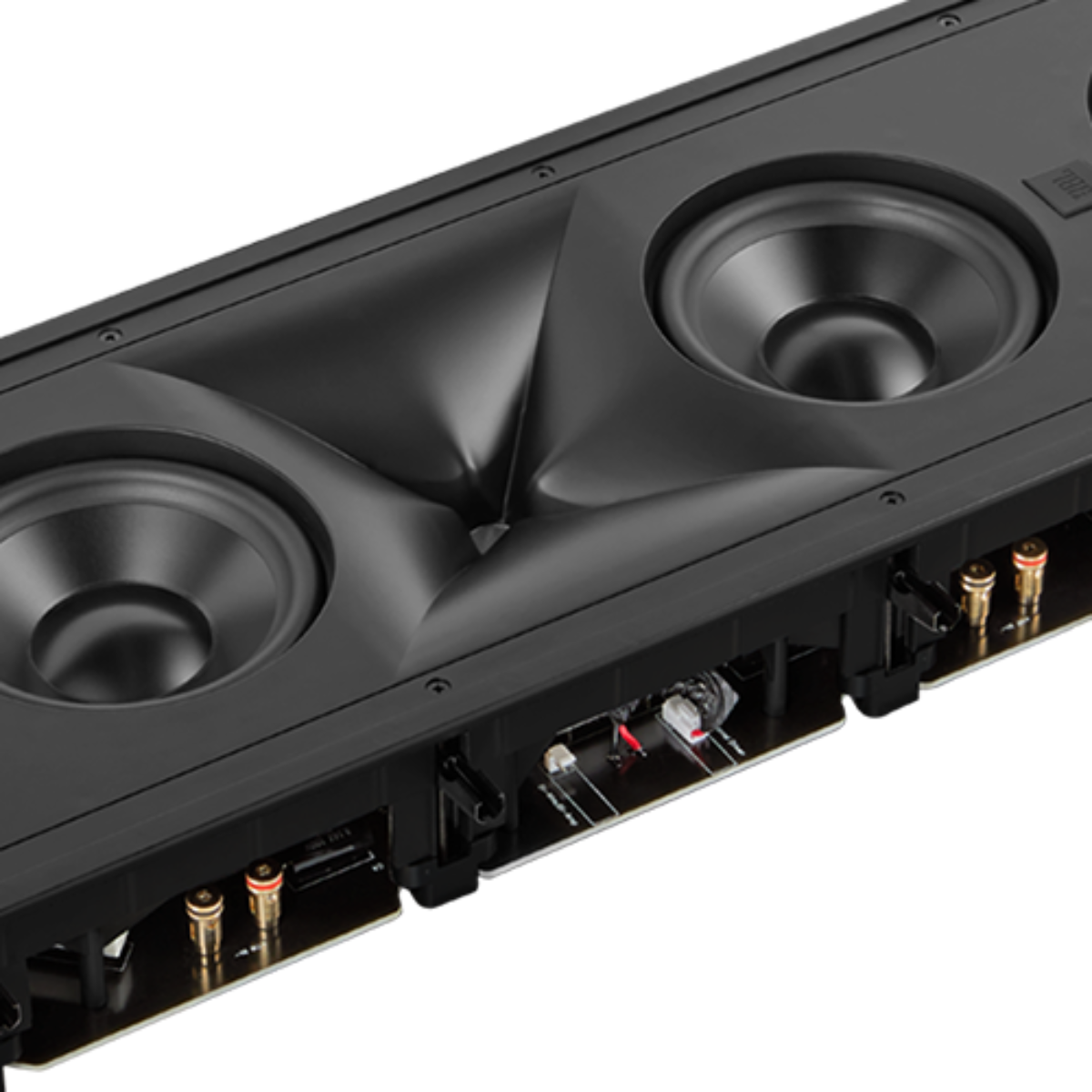 Side view of a JBL Synthesis SCL-6XL 2.5-Way Quad 6.5-Inch In-Wall Loudspeaker