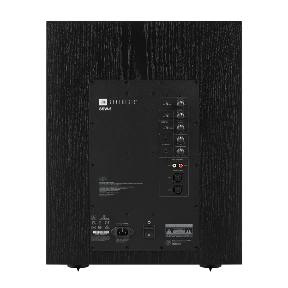 JBL Synthesis SSW-5 12-Inch Front-Firing Subwoofer - Back View