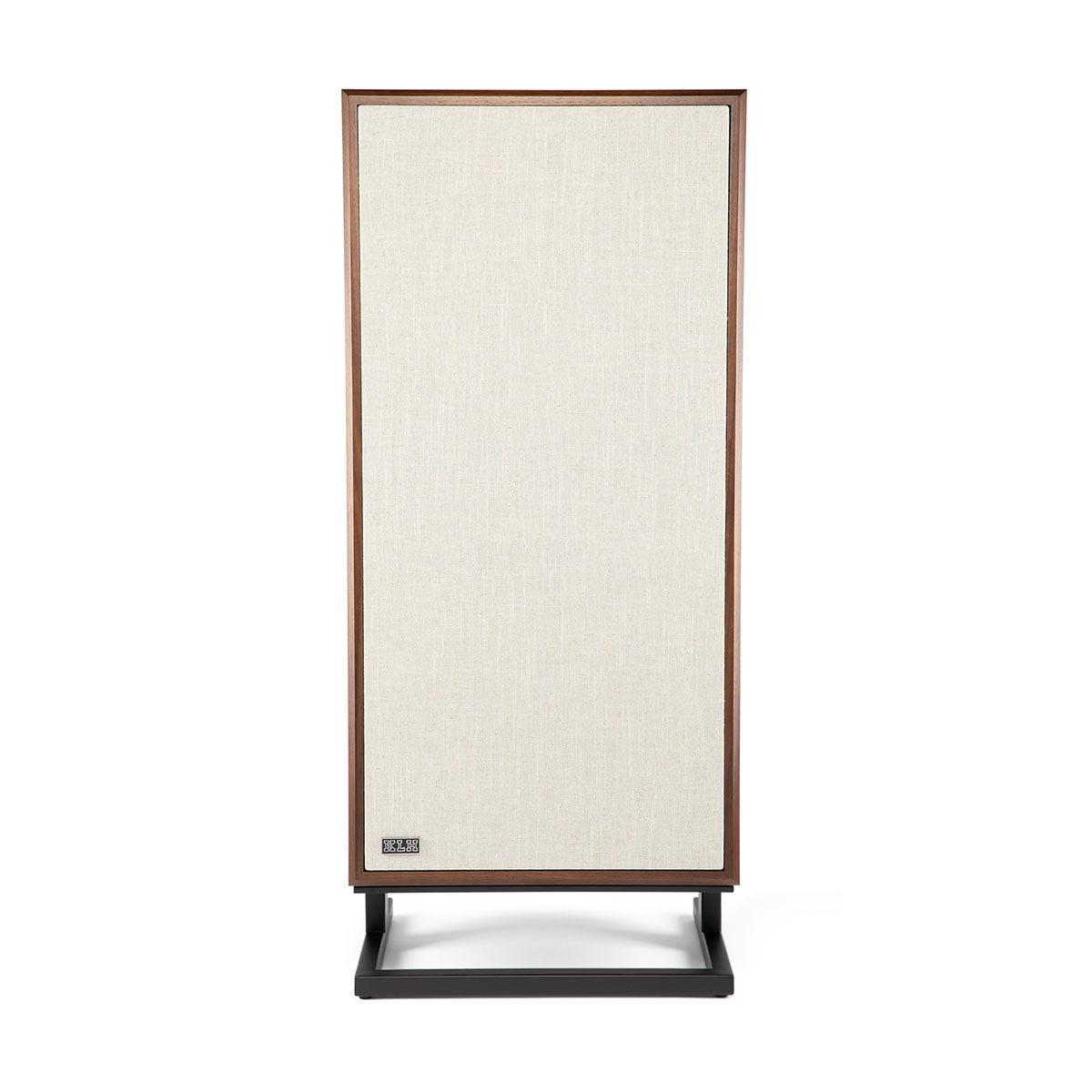 KLH Model Seven Loudspeakers - single walnut - front view with grille