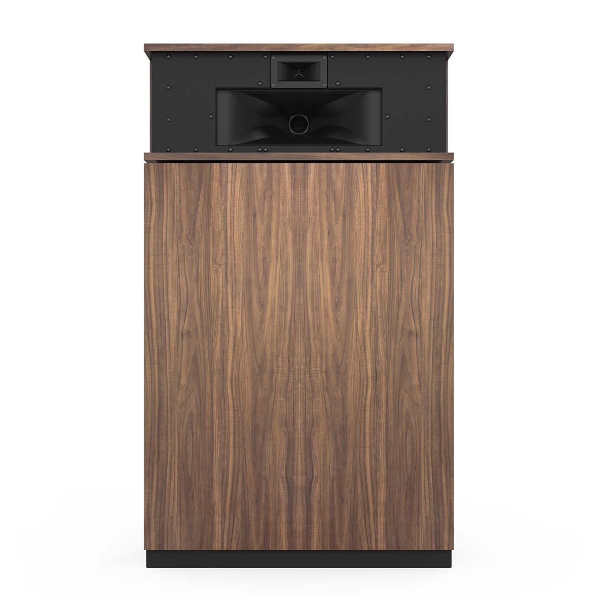 Klipsch Klipschorn AK7 3-Way Fully Horn-Loaded Loudspeaker - American Walnut - front view without grille