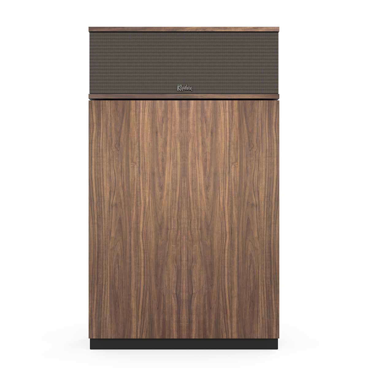 Klipsch Klipschorn AK7 3-Way Fully Horn-Loaded Loudspeaker - American Walnut - front view with grille