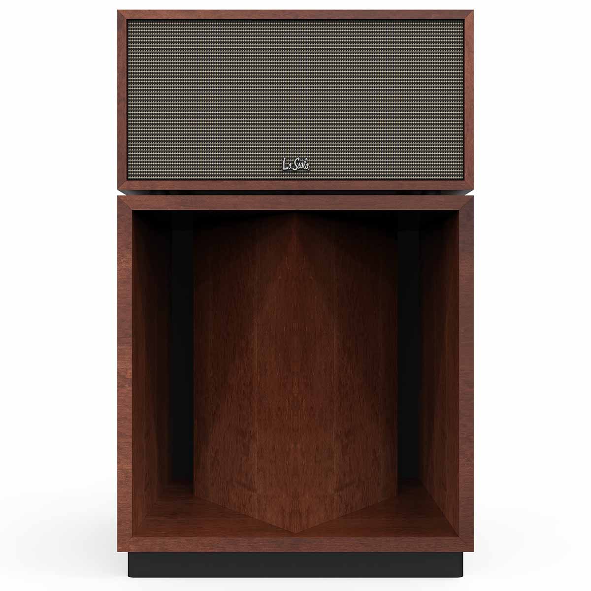 Klipsch La Scala AL6 3-Way Fully Horn-Loaded Loudspeaker - American Auburn - front view with grille