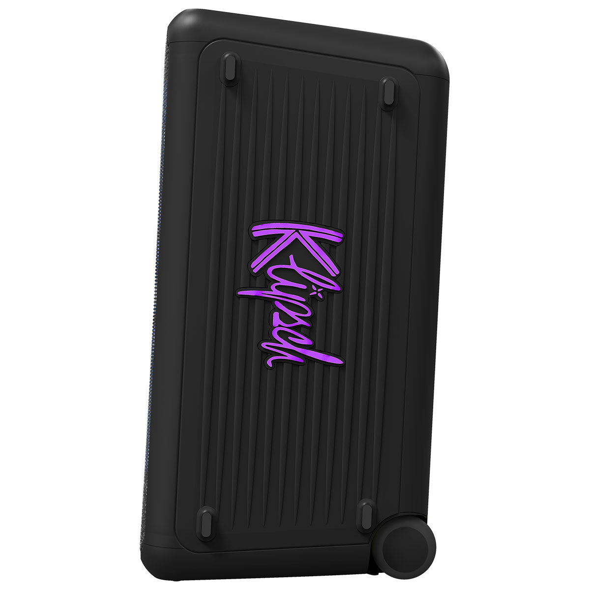 Klipsch Miami Music City Series Party Speaker - side view facing left with purple lights