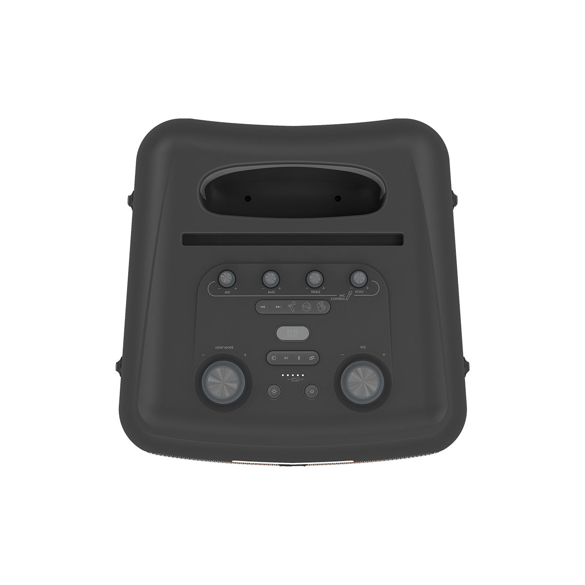 Klipsch New York Music City Series Ultimate Party Speaker top view showing controls