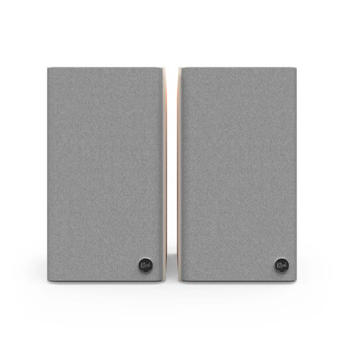 Klipsch The Fives II Dolby Atmos 5.25" Powered Speakers - Pair - Red oak front view with grille