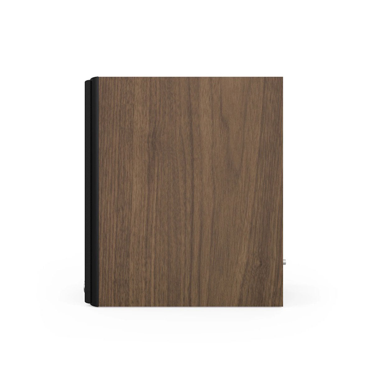 Klipsch The Sevens II Dolby Atmos 6.5" Powered Speakers - single speaker - Walnut side view with grille facing left