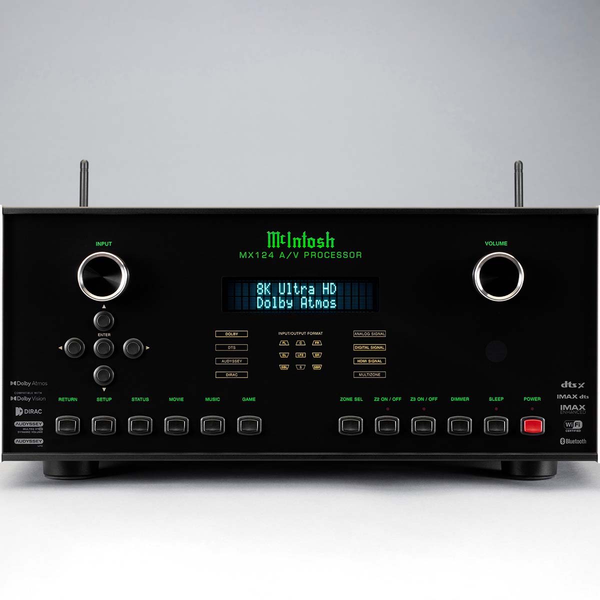 McIntosh MX124 A/V Processor front view
