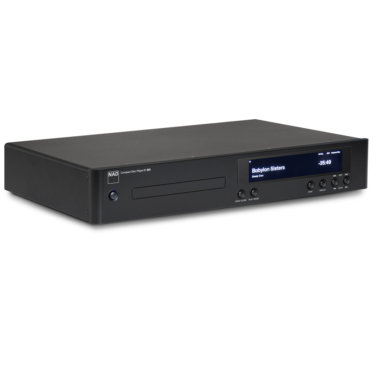 NAD C 589 CD Player - front view angled right