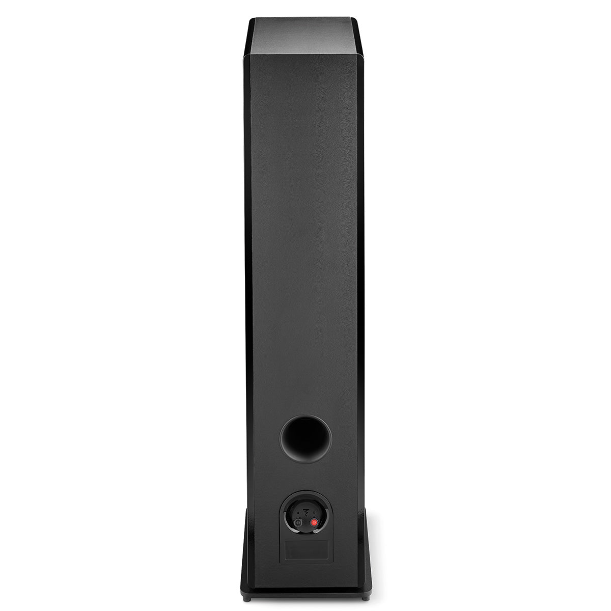 Focal Omada N°3 Floor Standing Speaker - Black High Gloss - single speaker rear view