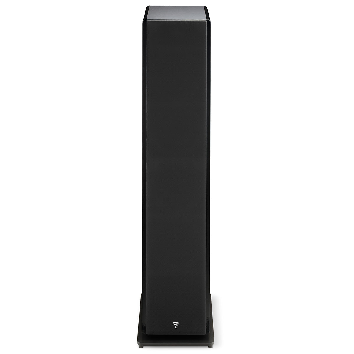 Focal Omada N°3 Floor Standing Speaker - Black High Gloss - single speaker with grille front view