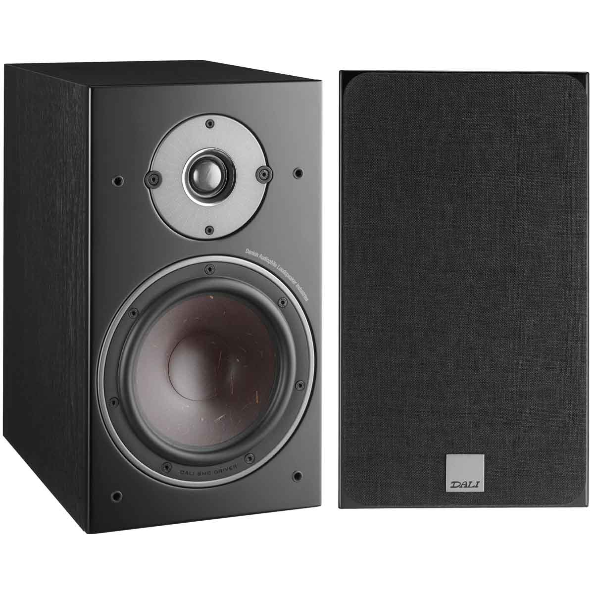 DALI Oberon 3 Bookshelf Loudspeaker - Pair black front view
