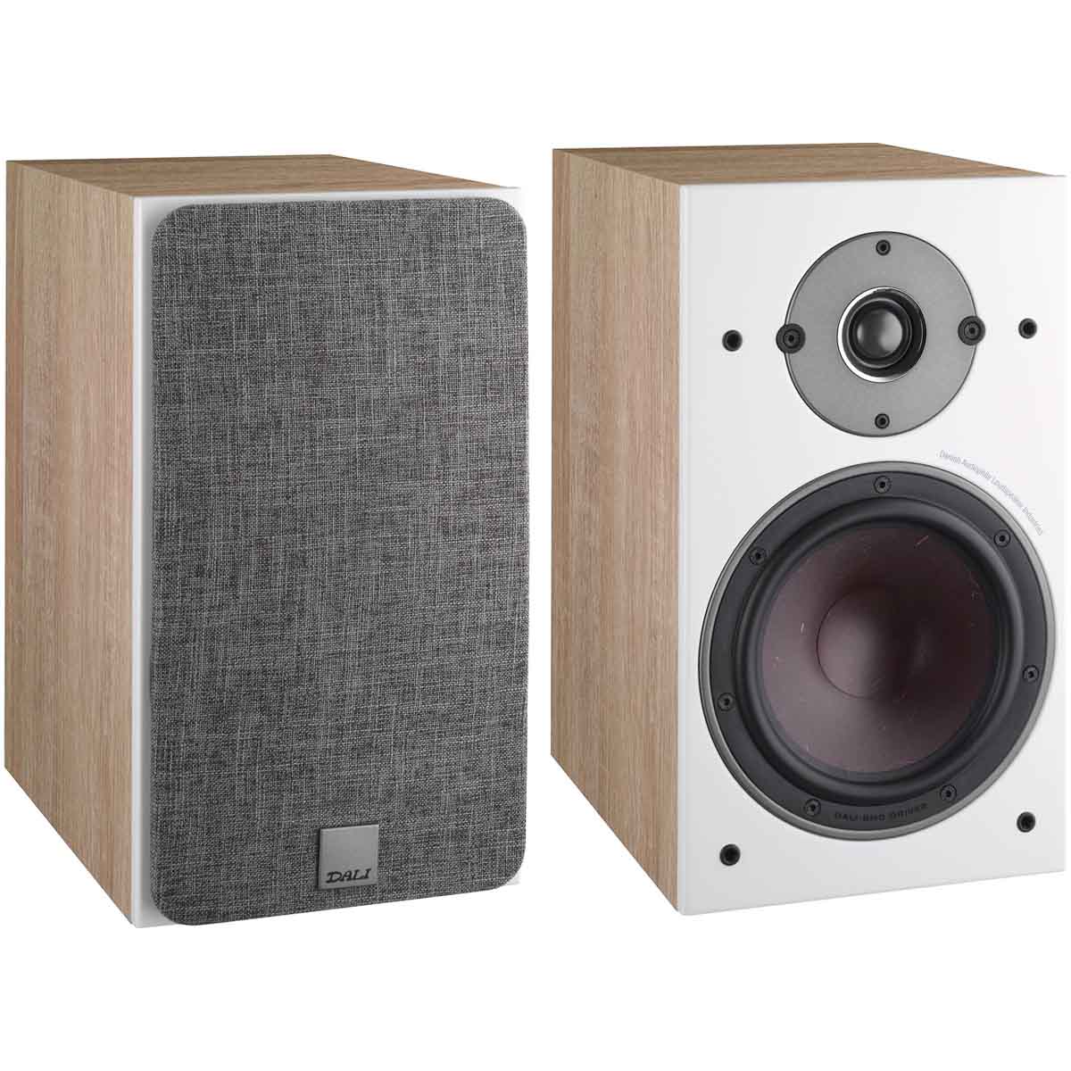 DALI Oberon 3 Bookshelf Loudspeaker - Pair light oak front view