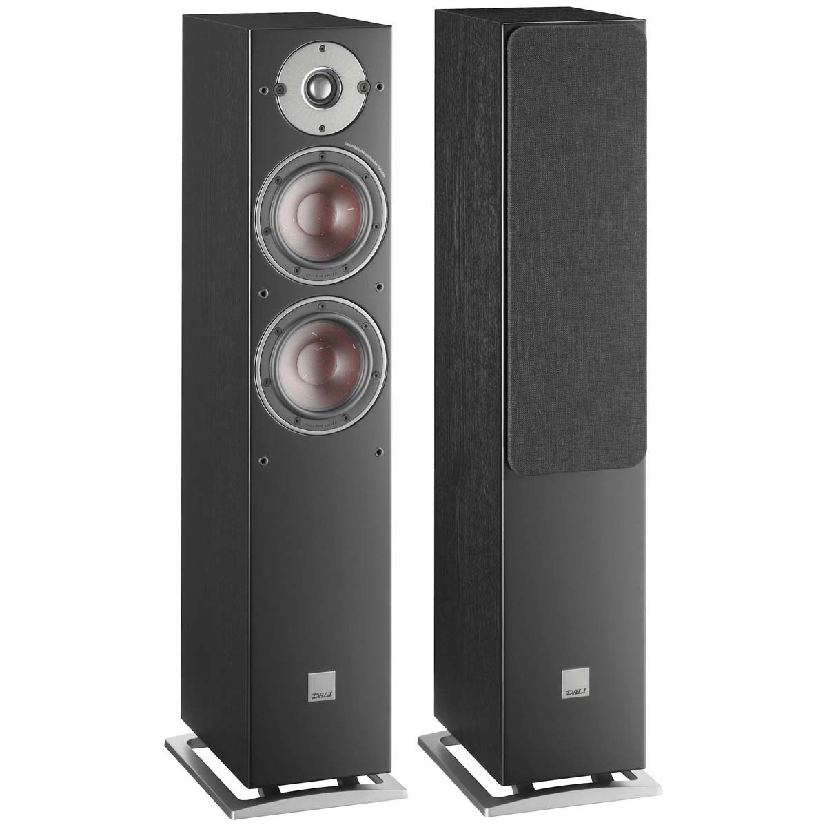 DALI Oberon 5 Floorstanding Loudspeaker - Pair black front view