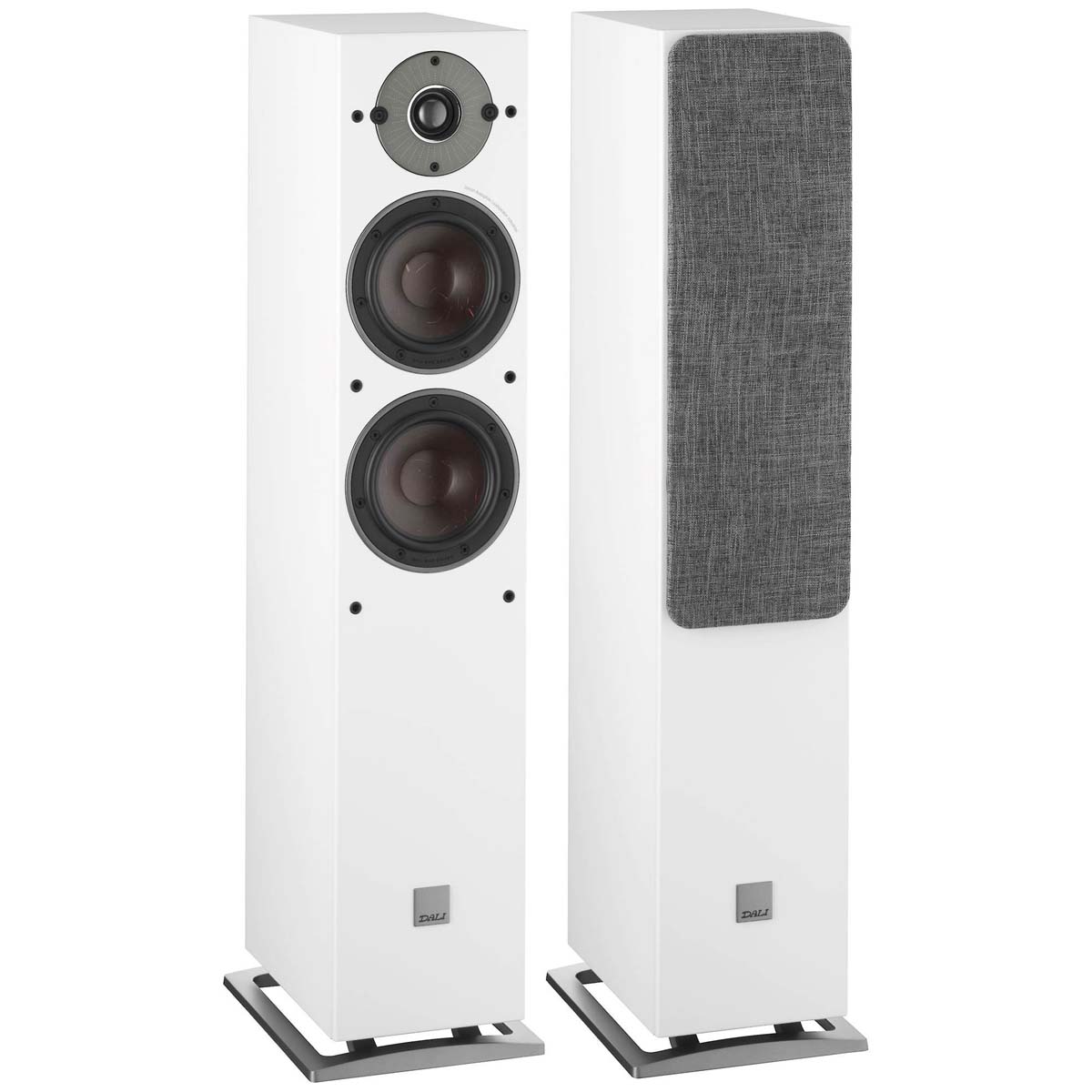 DALI Oberon 5 Floorstanding Loudspeaker - Pair white front view