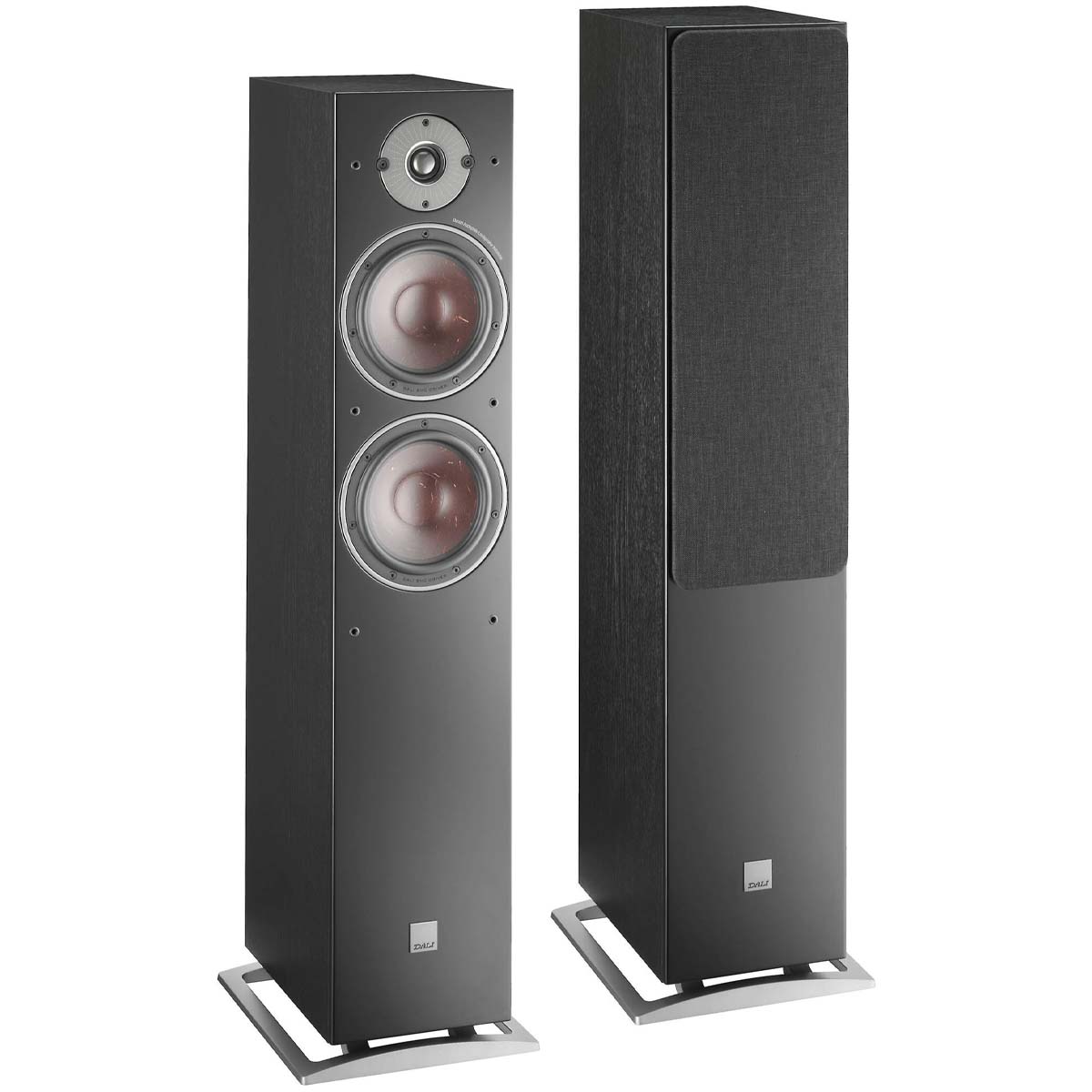 DALI Oberon 7 Floorstanding Loudspeaker - Pair black front view