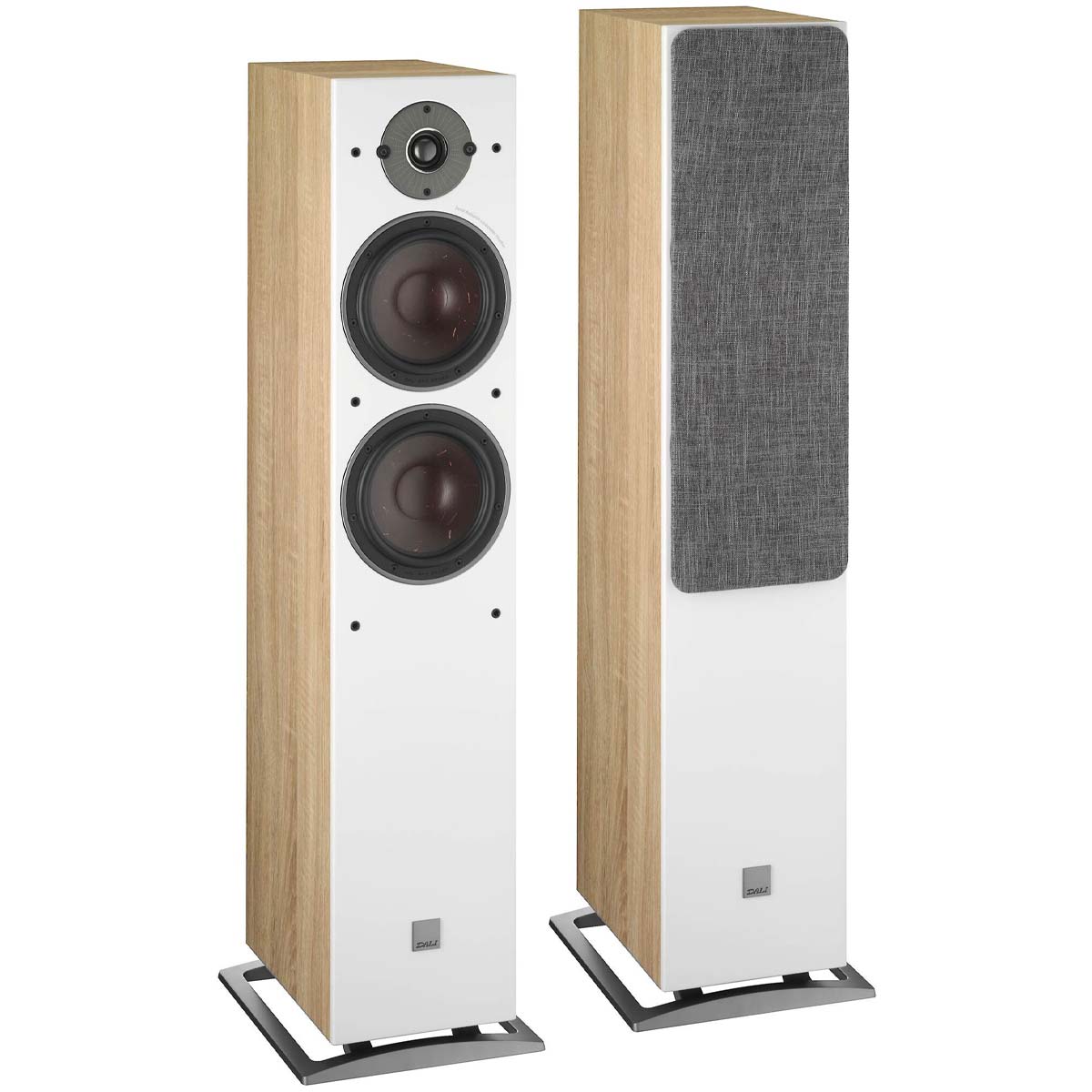 DALI Oberon 7 Floorstanding Loudspeaker - Pair light oak front view