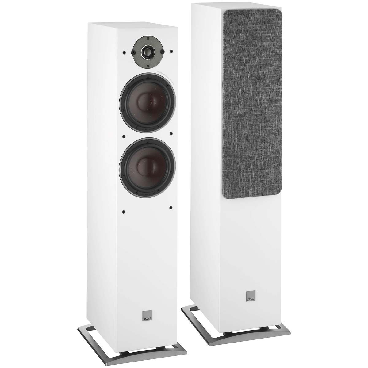 DALI Oberon 7 Floorstanding Loudspeaker - Pair white front view