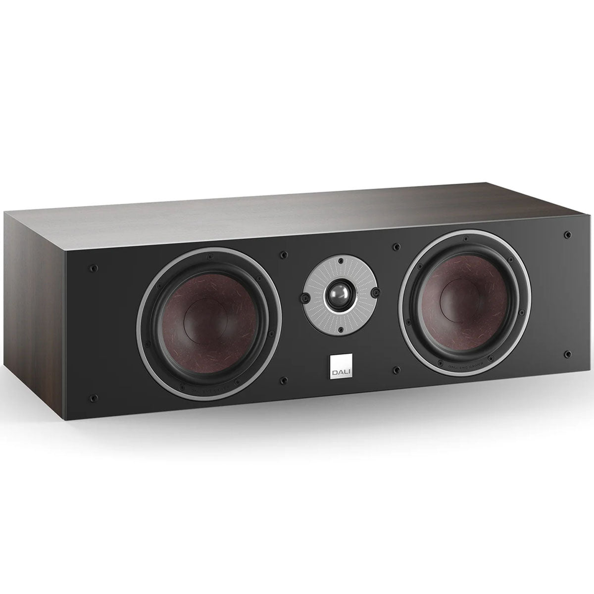 DALI Oberon Grand Vokal Center Channel Loudspeaker dark walnut front view