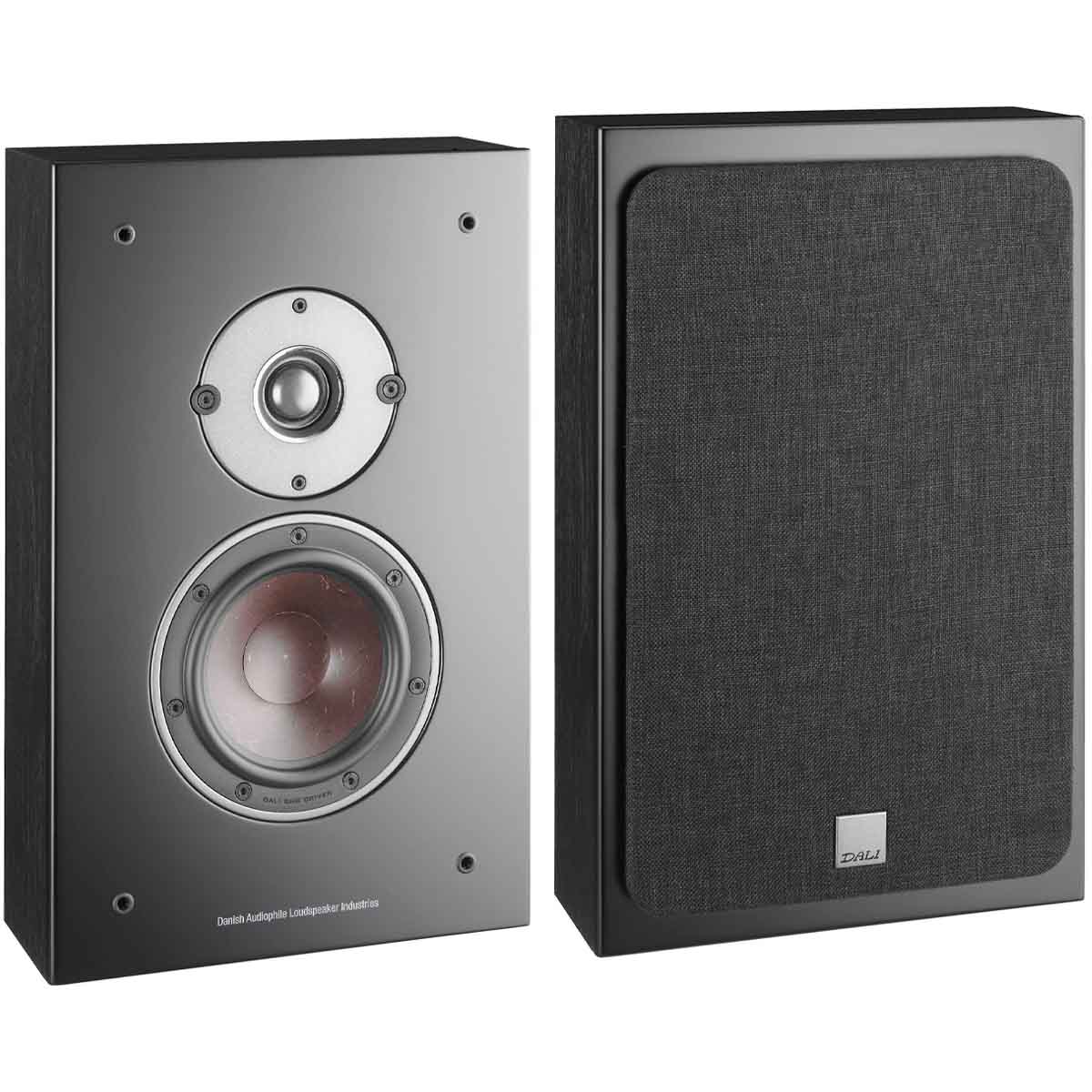 DALI Oberon On-Wall Loudspeaker - Pair black front view