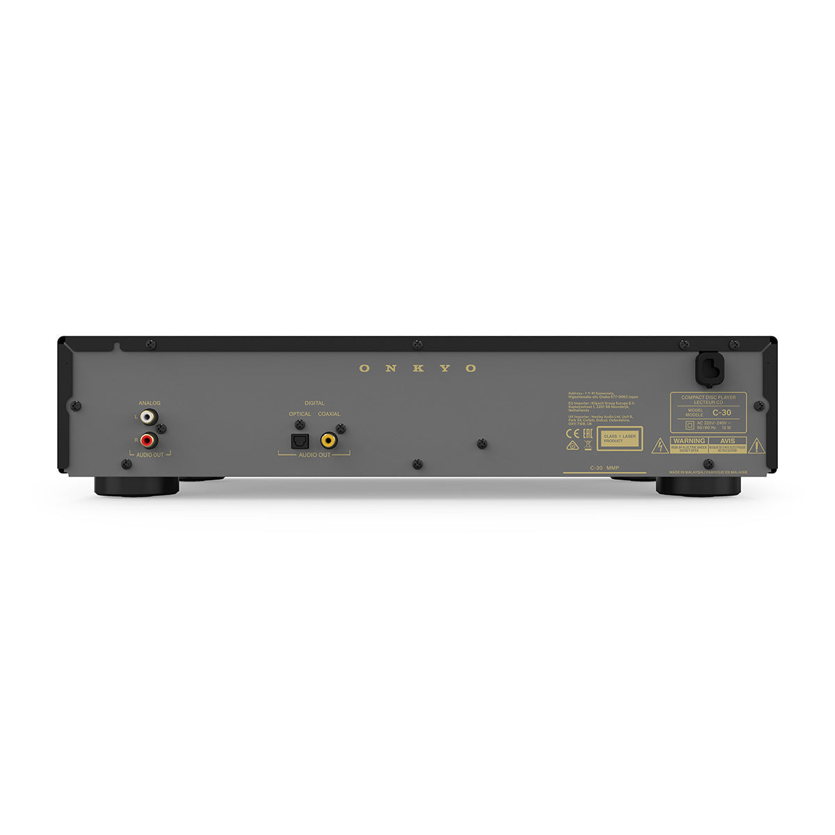 Onkyo Icon CD-30 High-Performance CD Player - black - rear view
