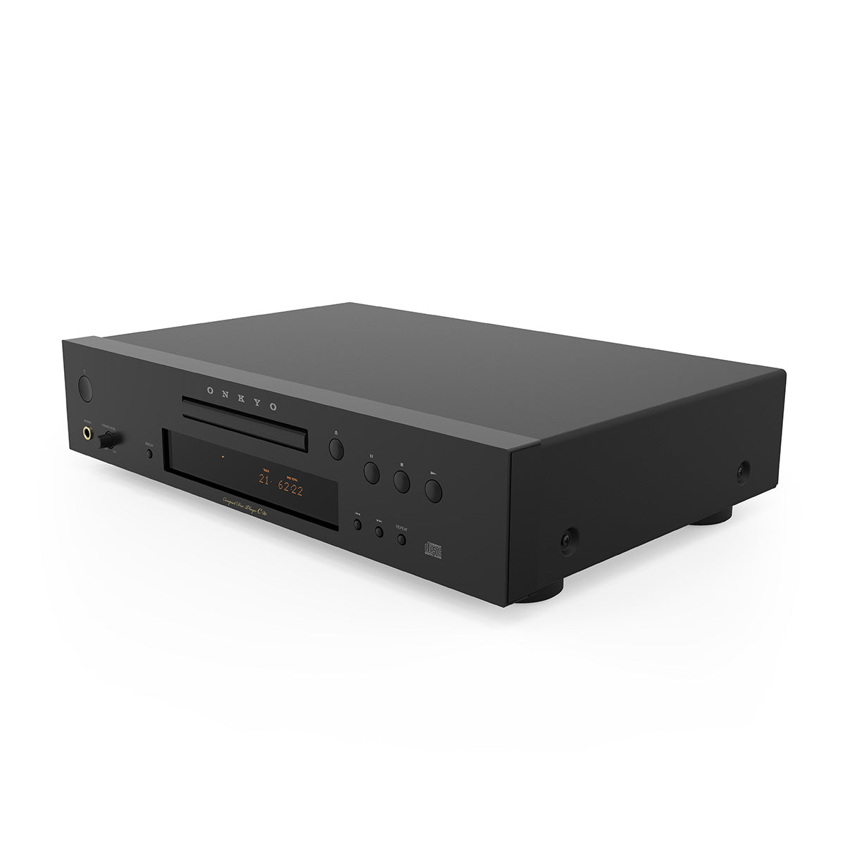 Onkyo Icon CD-30 High-Performance CD Player - black - front view angled left