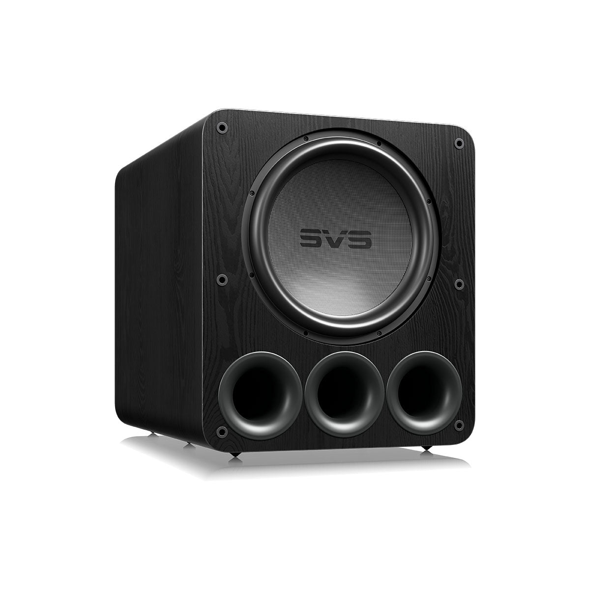 SVS PB-5000 R|Evolution 15-inch Subwoofer - Black Ash front view angled right