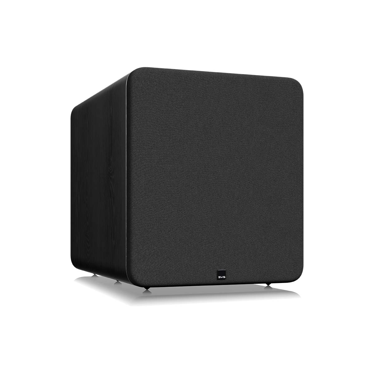 SVS PB-5000 R|Evolution 15-inch Subwoofer - Black Ash with grille front view angled right