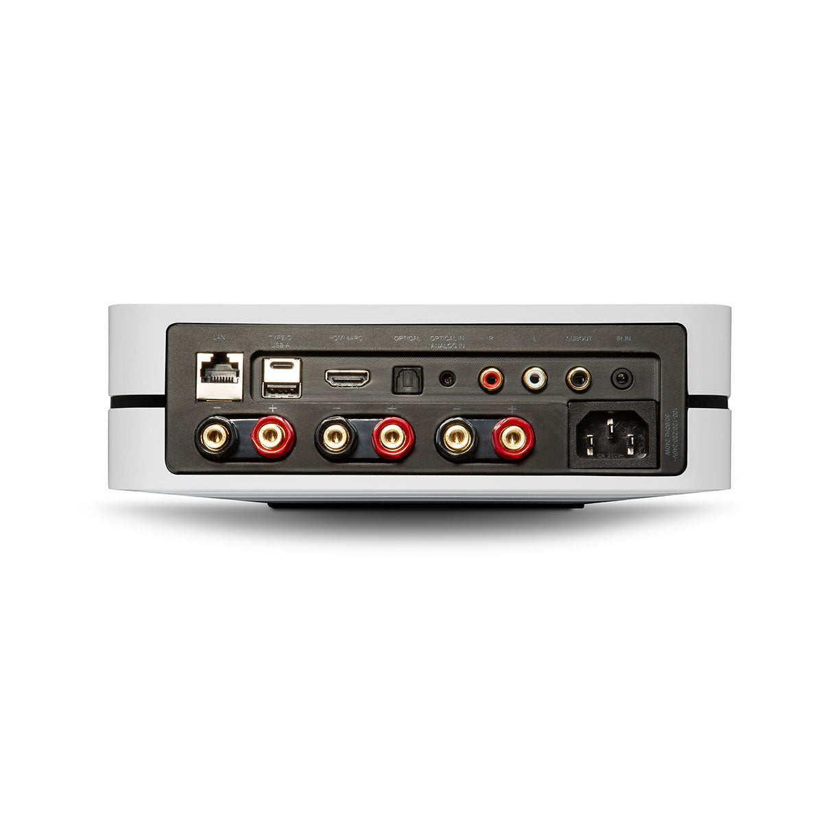 Bluesound POWERNODE N331 Multi-Room Streaming Amplifier - white - rear view