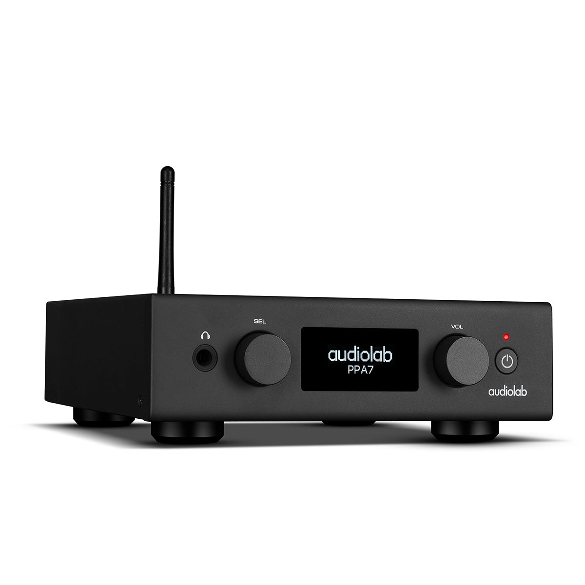 Audiolab PPA7 Phono Preamplifier - Black - front view angled right