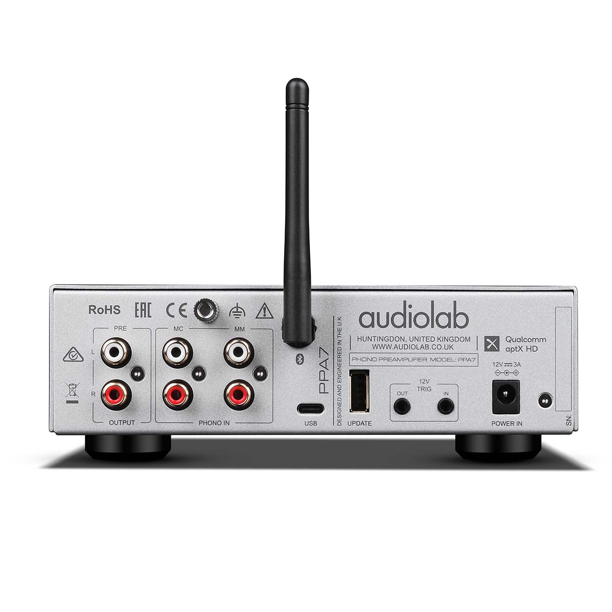 Audiolab PPA7 Phono Preamplifier - Silver - rear view