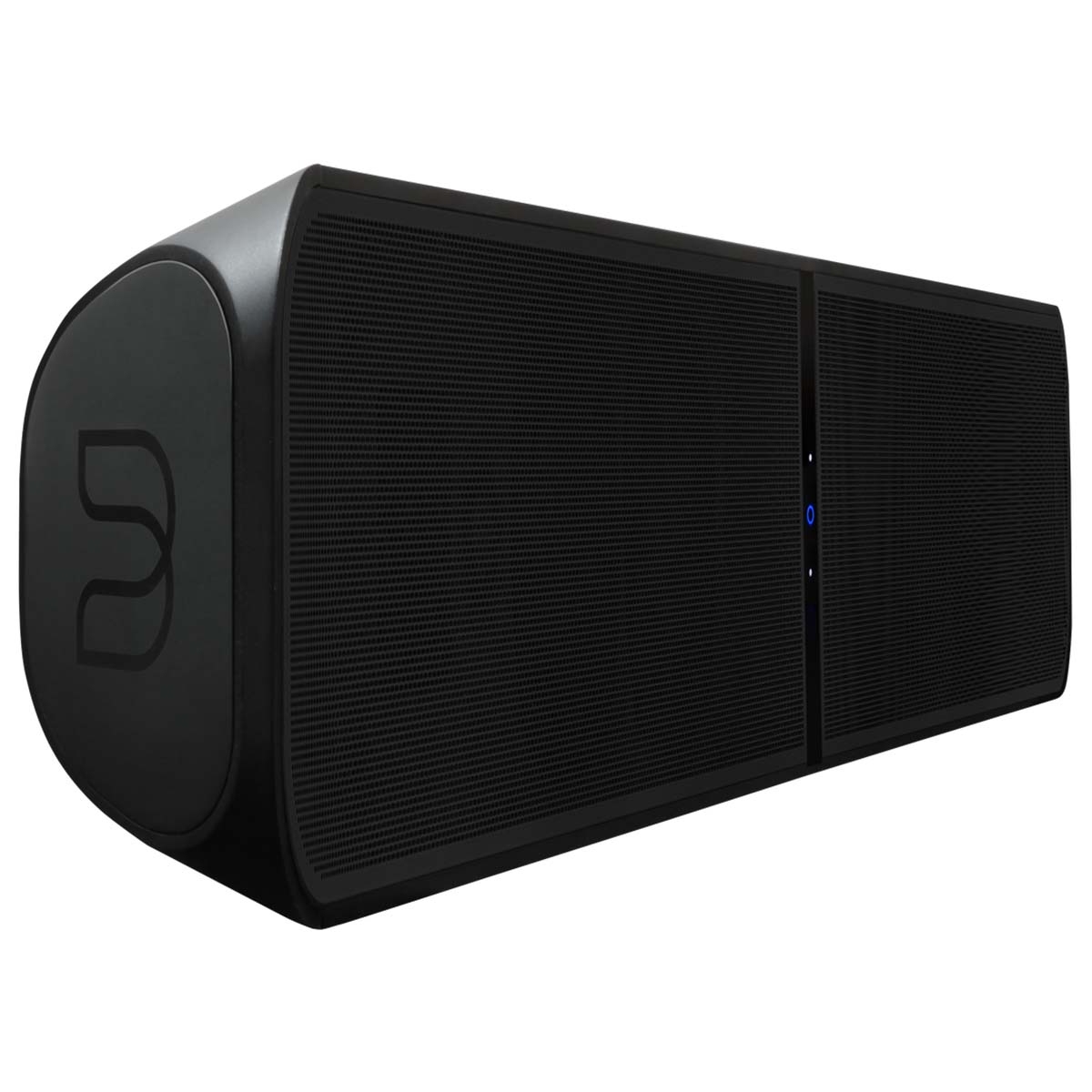 Bluesound Pulse Soundbar+ Wireless Streaming Sound System - Black - front and side view angled right