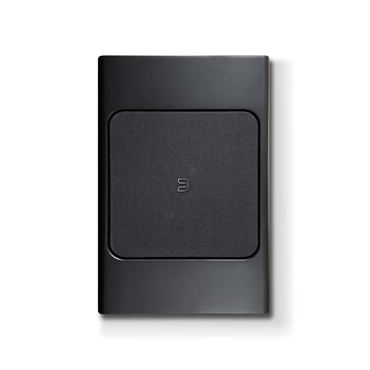 Bluesound Pulse Sub+ BluOS Wireless Powered Subwoofer - Black - vertical front view with grille