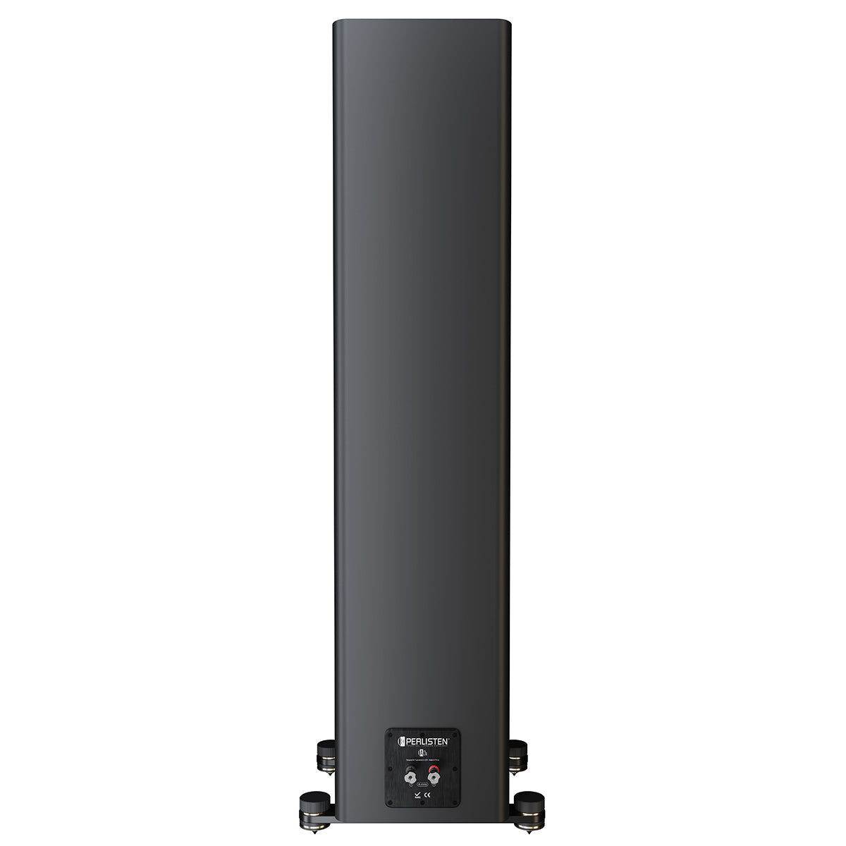 Perlisten Audio A3t Tower Speaker - Matte Black - single speaker rear view