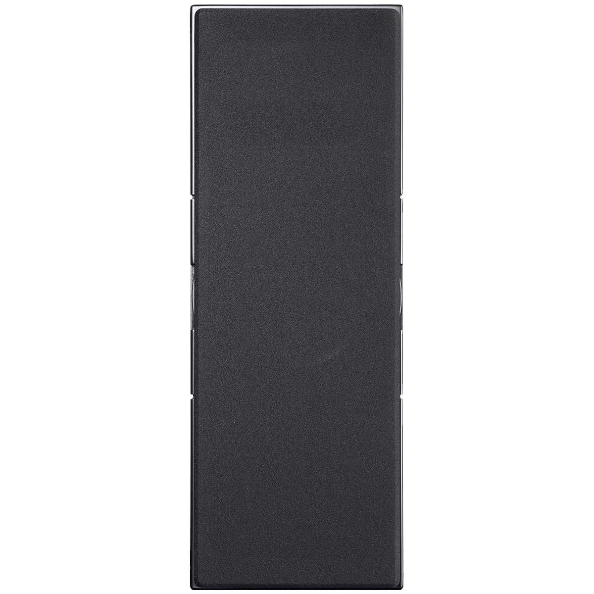 Ascendo Audio The6 Passive Narrow On-Wall Loudspeaker - Black/Black Grille - Each front view with grille