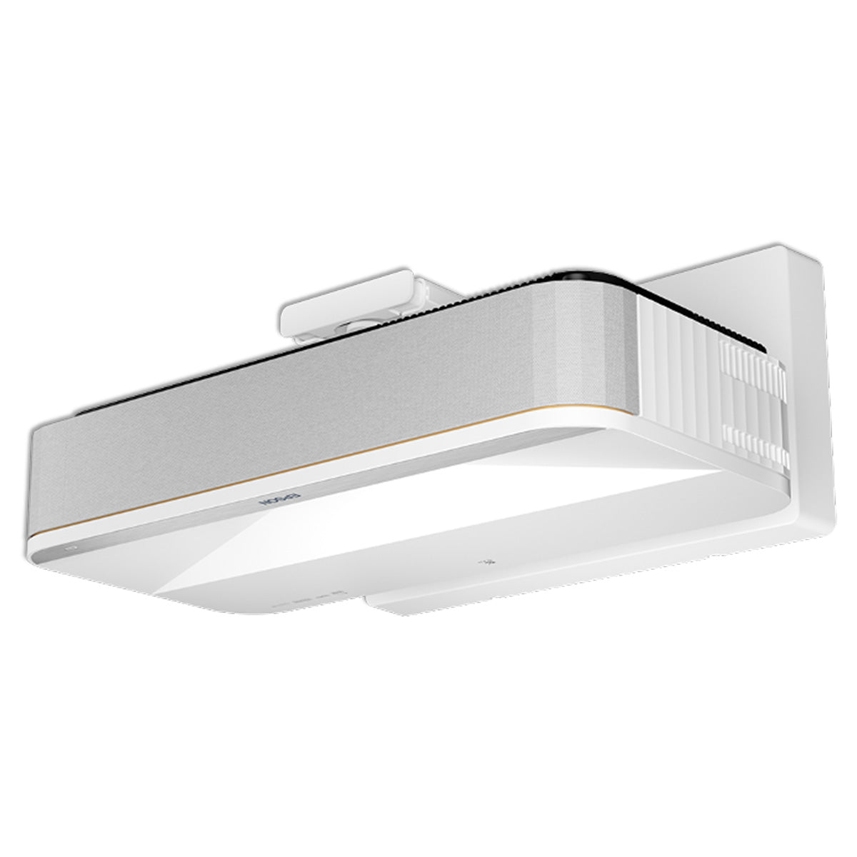 alt= “Epson QS100 4K Ultra Short Throw Laser Projector white mounted"