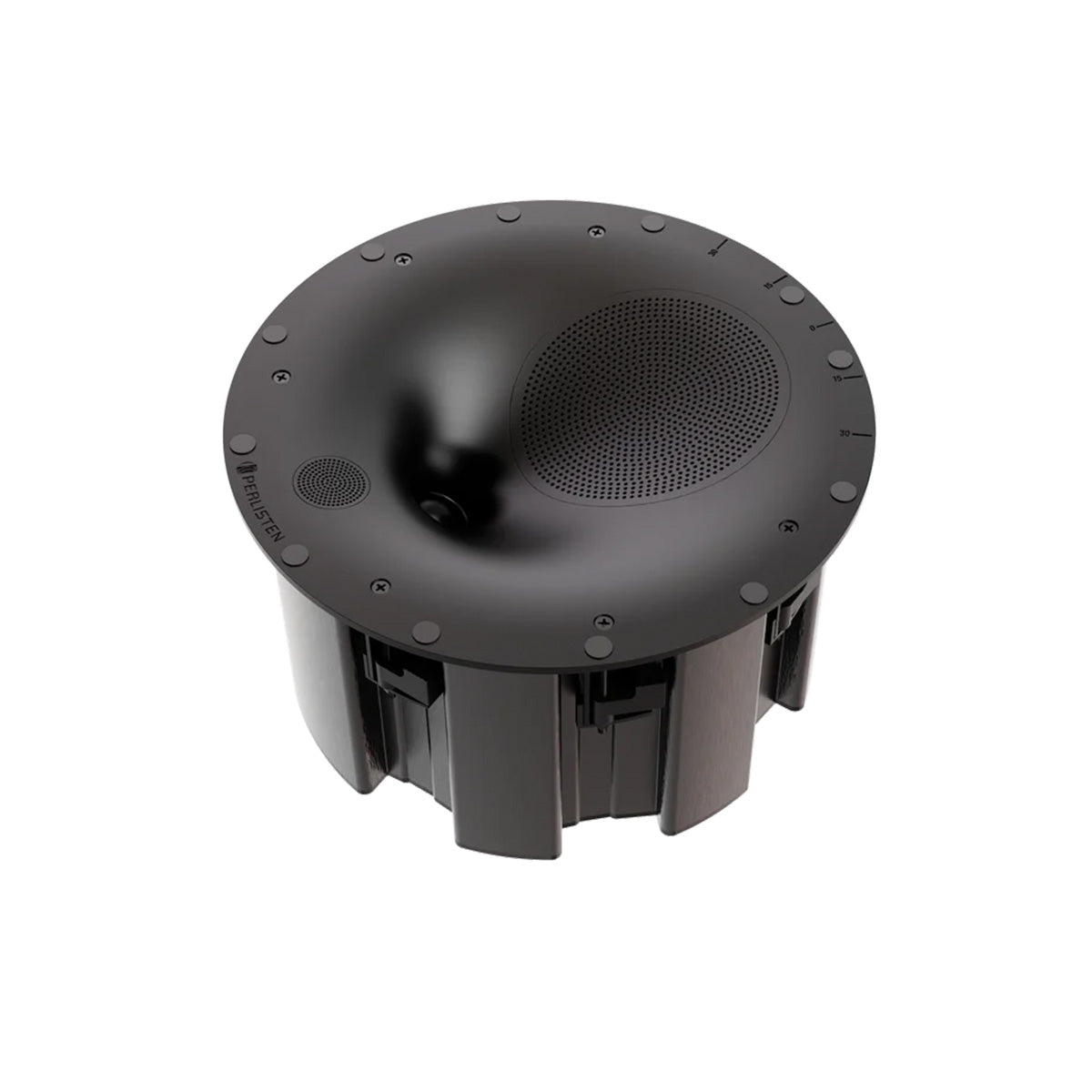 Perlisten Audio R3ic In-Ceiling Speaker - angled top view without grille
