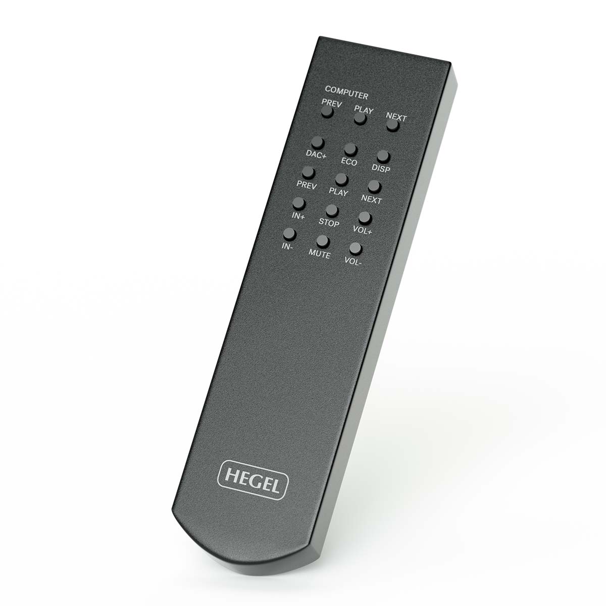 Hegel RC8 Remote Control front view angled right