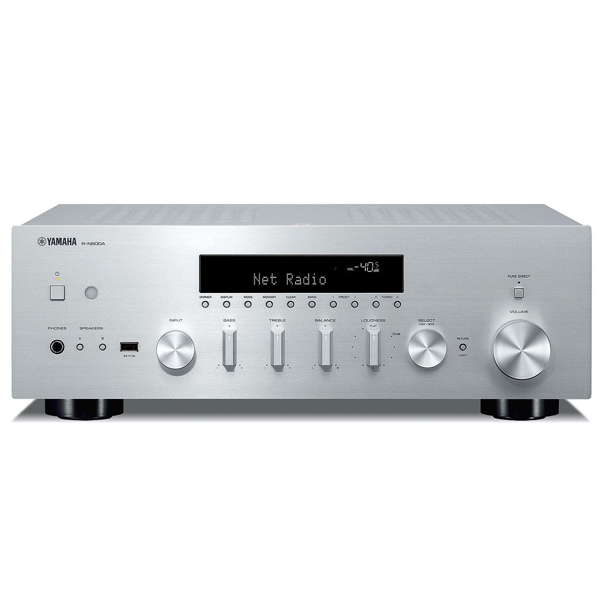 Yamaha R-N600A Network Receiver - Silver - front view