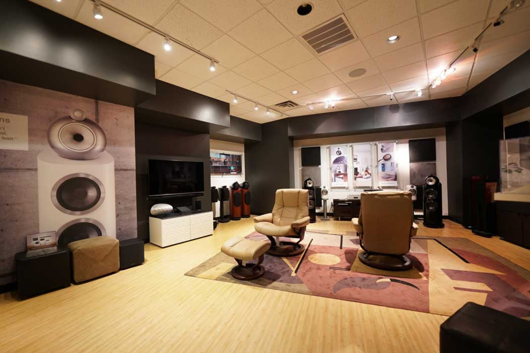 Raleigh showroom interior shot of listening room