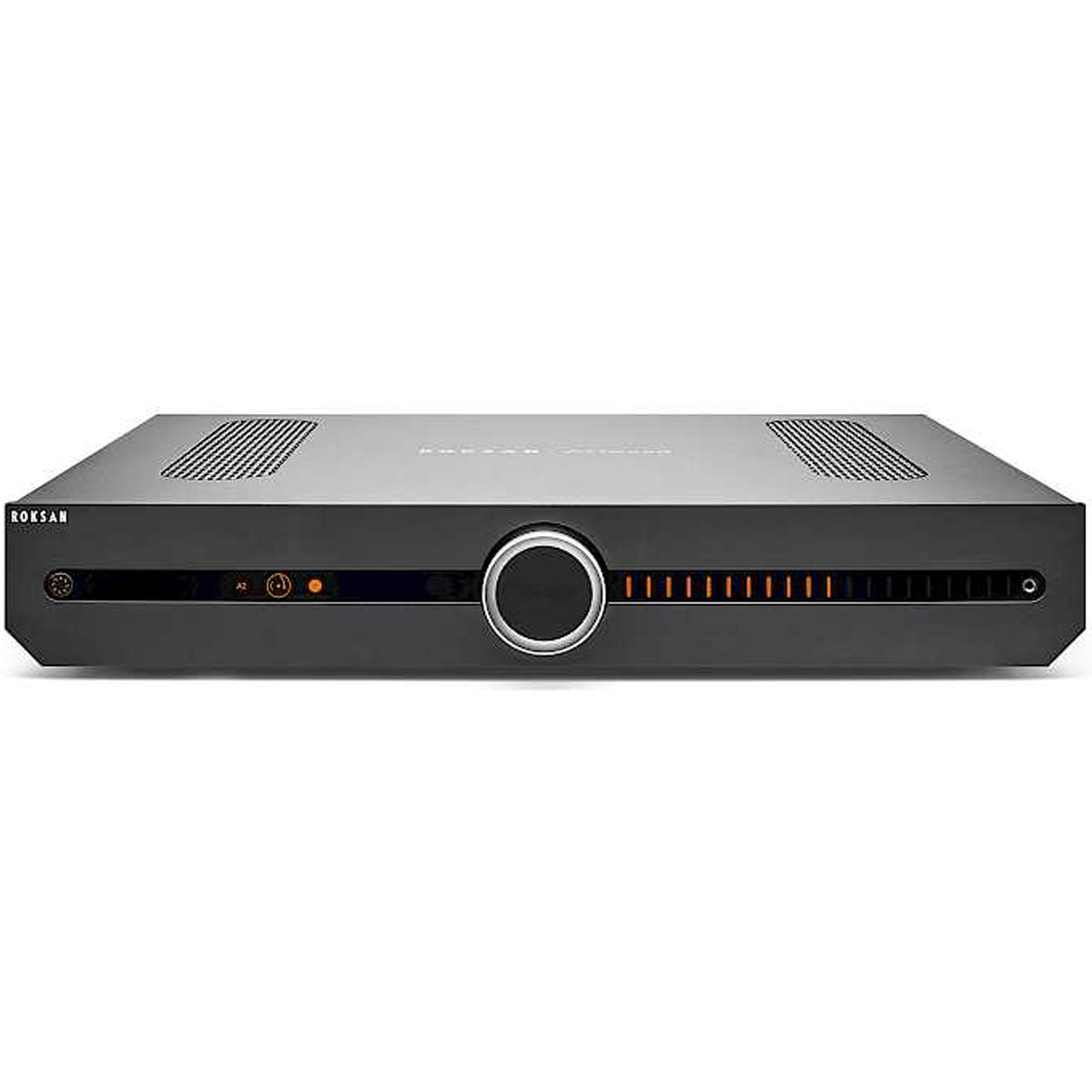 Front view of Roksan Attessa Integrated Amplifier in the color black