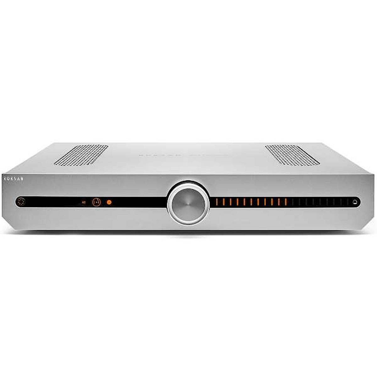 Front view of Roksan Attessa Integrated Amplifier in the color silver