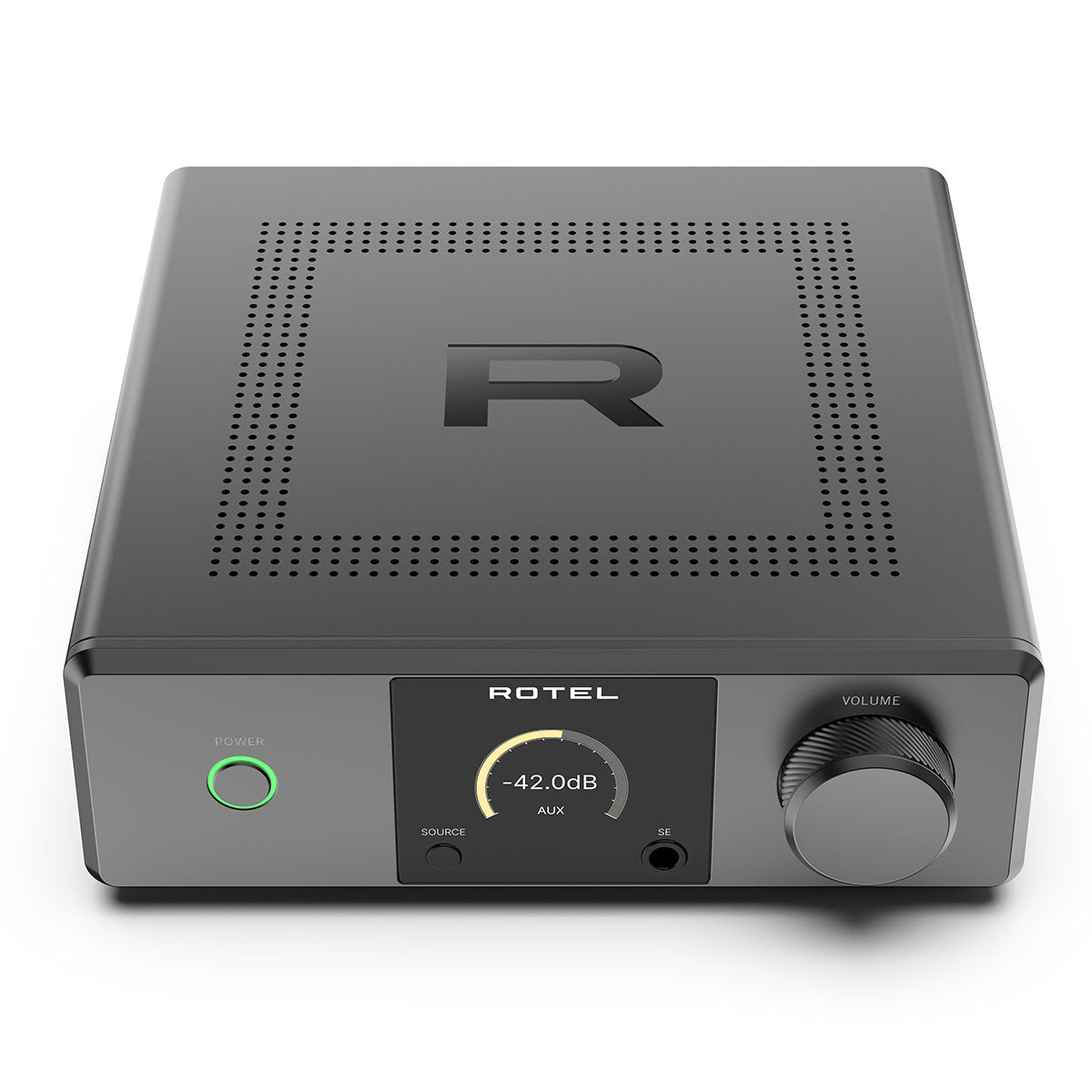 Rotel DX-5 Integrated Amplifier - black top and front view