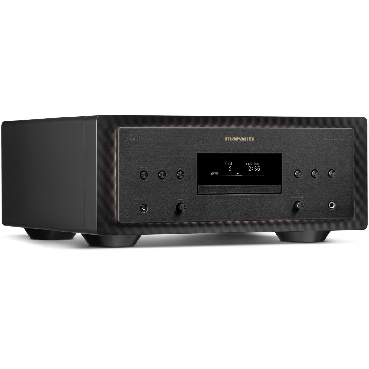 Marantz SACD 10 Reference SACD Player black angled left front view