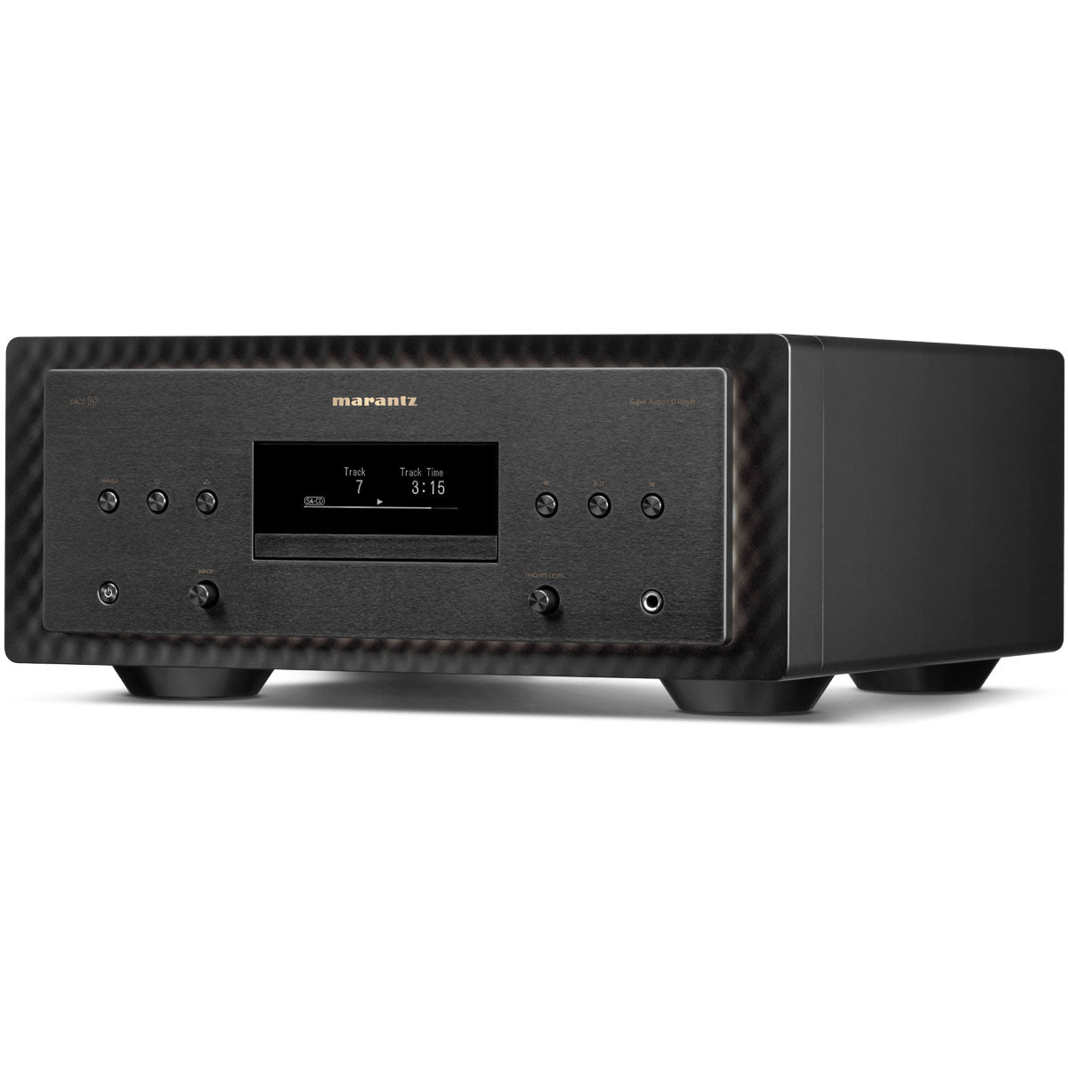 Marantz SACD 10 Reference SACD Player black angled right front view