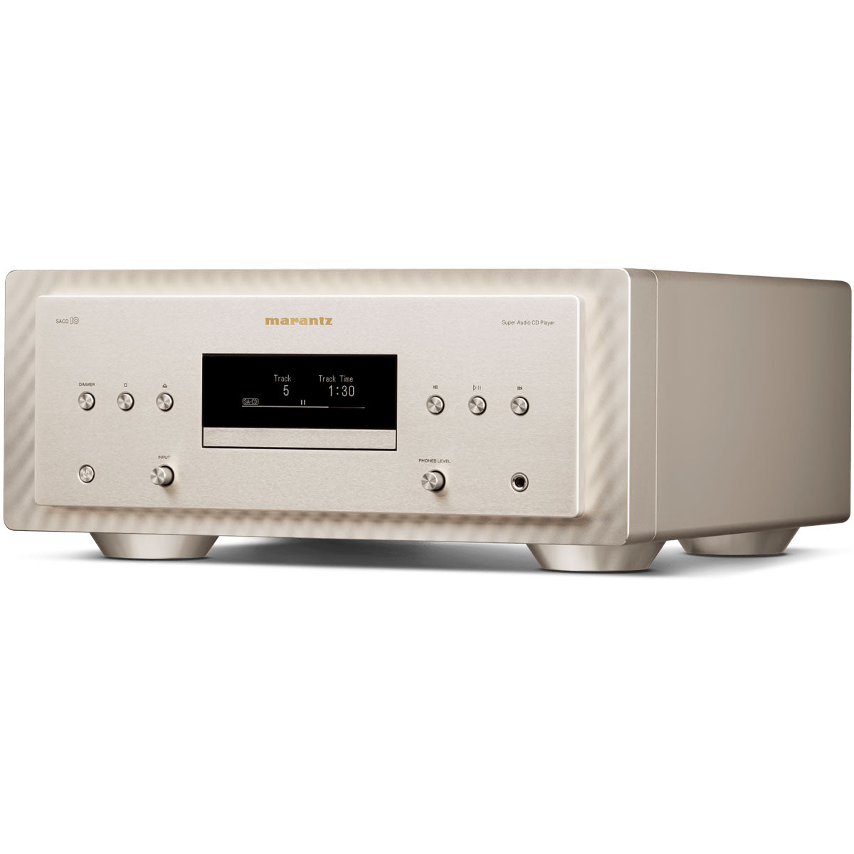 Marantz SACD 10 Reference SACD Player champagne angled right front view