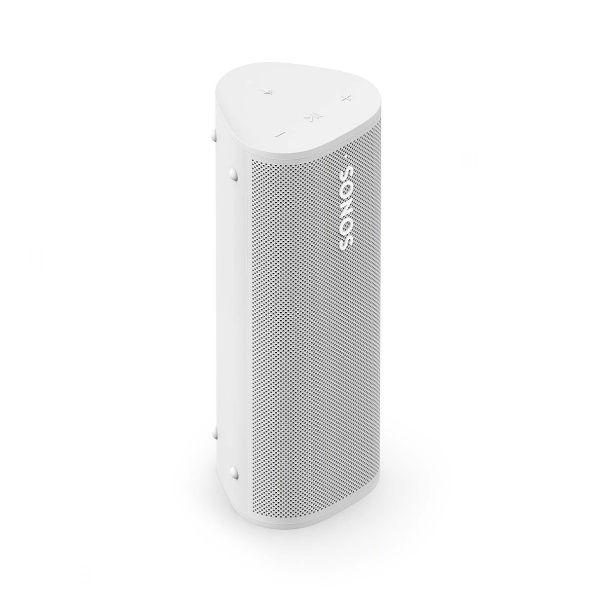 Sonos Roam 2 Portable Waterproof Smart Speaker - white - front view angled right